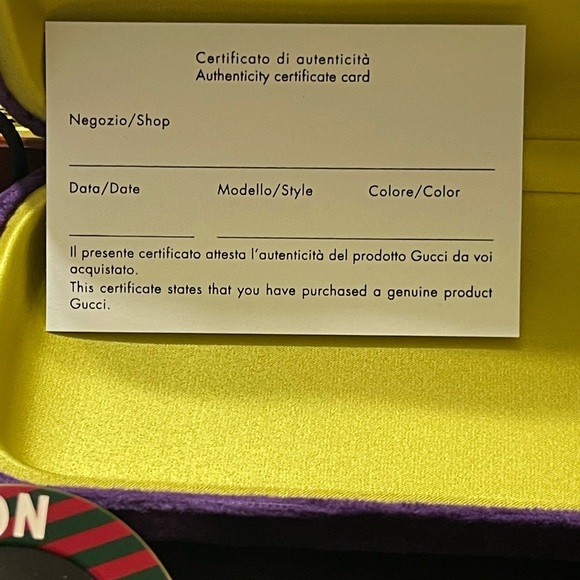 Gucci BRAND NEW HARD TO FIND! Gold green and red ( Gucci colors) round Unisex - Picture 17 of 17